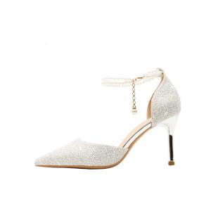 Dunnu Серебряные туфли на шпильке для женщин, цвет Silver