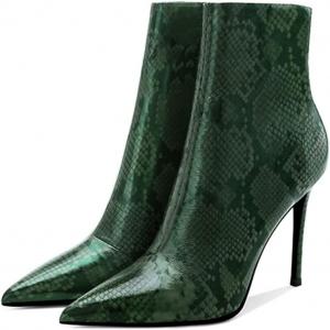 Женские модные ботильоны FSJ с леопардовым принтом, водонепроницаемые, с заостренным носком и каблуком, ботинки по щиколотку на шпильке, с удобной боковой молнией, сексуальные туфли для платья на высоком каблуке, размер 4-15 US