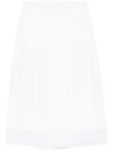 Брюки с защипами Christopher Esber, белый