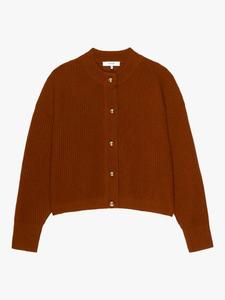 Кардиган Femme из шерсти с вафельной вязкой FRAME, Orange