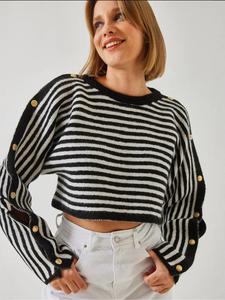 Свитер Bianco Lucci, черный/белый