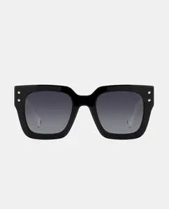 Женские квадратные ацетатные солнцезащитные очки с черными градиентными линзами Carolina Herrera, чёрный
