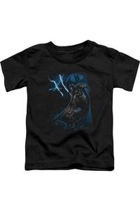Футболка с коротким рукавом Batman "Удар молнии" для малышей Gildan, черный
