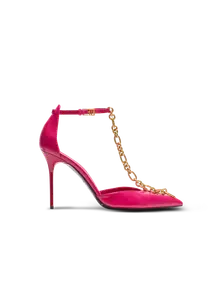 Лаковые туфли-лодочки на шпильке Sync Balmain, желтый/розовый