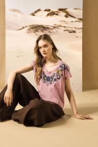 Хлопковая футболка Medicine, розовый