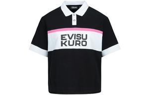 Рубашка поло женская черная Evisu