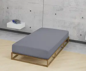 Простыня Biberna на подгонке "Бобер в размере. 90х200, 140х200 или 180х200 см", из хлопка, для матрасов высотой до 22 см, зимние, простыни 180-200х200 см, 1 шт., цвет silberfarben