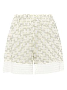 ERES шорты с геометричным узором, зеленый