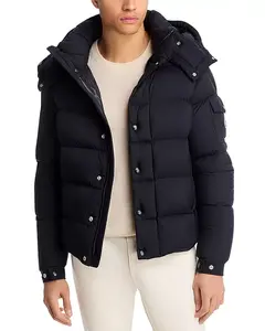 Пуховая куртка Maya 70 с капюшоном, короткая Moncler, черный