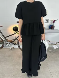 Элегантный расклешенный воротник с круглым вырезом