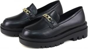 Женские лоферы с пряжкой, подошва 5,5 см, золотая цепочка, универсальные Liberty Doll