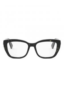 Bvlgari очки в квадратной оправе, черный