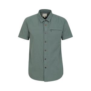 Мужская рубашка с короткими рукавами кокосового цвета Mountain Warehouse, зеленый