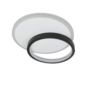 Светодиодный потолочный светильник Nettlife, 25x25x6 см, белый/черный