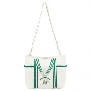 LINING Модная сумка обычная унисекс белая и зеленая