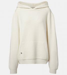 Кашемировый худи с декором God's True Cashmere, Ivory/Amethyst