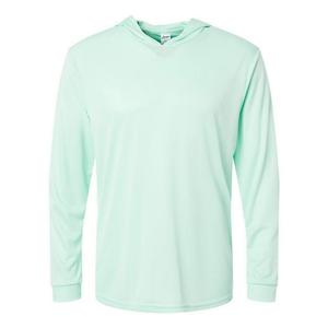 Футболка с длинным рукавом и капюшоном Paragon Bahama Performance, цвет Mint Green