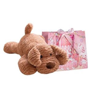 Плюшевый щенок в милой позе плюшевая кукла высота 30см/50см Fat Fat Dragon