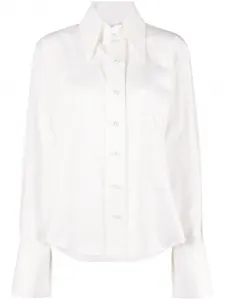 Рубашка с разрезами на манжетах Ioana Ciolacu, белый