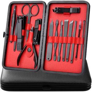 Набор маникюрных кусачек Ножницы для ногтей 16 шт. Футляр SOULIMA