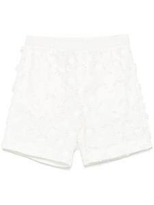 MSGM шорты с вышивкой, белый