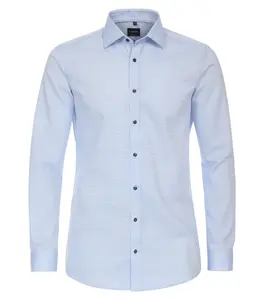 Деловая рубашка VENTI "Деловая рубашка VENTI однотонная", голубой