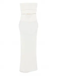 Платье без бретелей Christopher Esber, белый