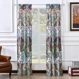 Greenland Home Fashions Nirvana Набор из 2 оконных занавесок, цвет Teal