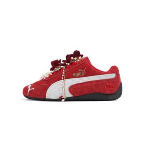 PUMA Speedcat Go устойчивые к истиранию низкие кроссовки для скейтбординга Unisex Flame Red