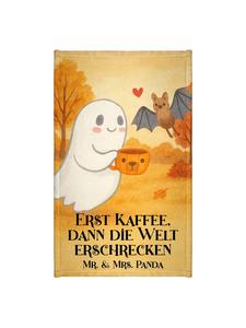 Mr. & Mrs. Panda Дизайн полотенца «Призрак» для кофейной кружки с надписью, выполненной белым цветом