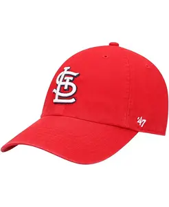 Кепка регулируемая с логотипом команды St. Louis Cardinals для подростков, красная '47 Brand