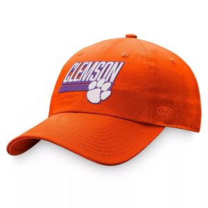 Мужская регулируемая кепка Top of the World оранжевого цвета Clemson Tigers Slice