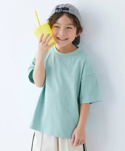 Приятная на ощупь однотонная футболка с коротким рукавом и большим силуэтом, модель 25SS Devirock, цвет Ice Mint