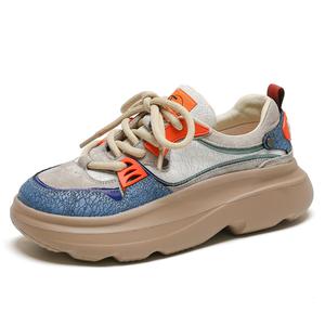 Кроссовки женские толстые низкие Shouba, зеленый