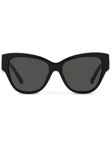 Солнцезащитные очки с тисненым логотипом Dolce & Gabbana Eyewear, черный