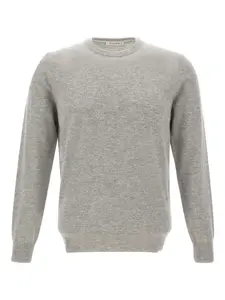 Ребристый свитер с круглым вырезом Kangra, серый