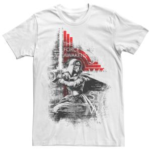 Мужская футболка с портретом в винтажном стиле «Звездные войны Кайло Рен» Licensed Character