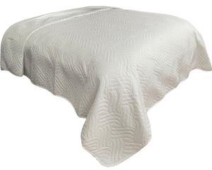 Покрывало 220х240 см белое однотонное мягкое стеганое волнистое leonado vicenti
