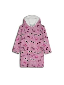 Одеяло-свитер с капюшоном Barbie - уютное, одного размера, розового цвета Barbie