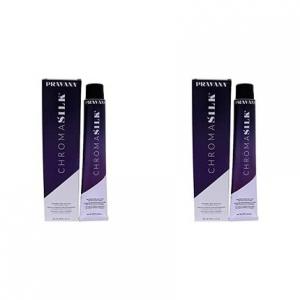 Кремовая краска для волос Chromasilk 4.37 Золотисто-фиолетовый коричневый унисекс, 3 унции, Pravana