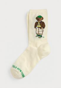 Носки Polo Ralph Lauren POLO BEAR COTTON-BLEND CREW SOCKS, Ivory/White