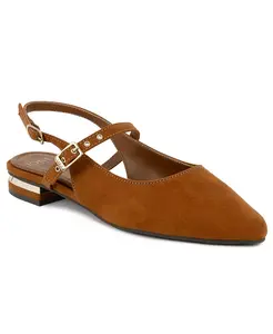 Женские балетки Quinema Slingback Mary Jane Jones New York, загар/бежевый