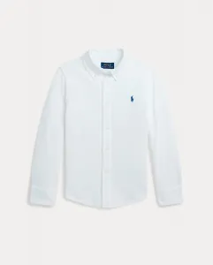 Ультралегкая детская пикейная рубашка Polo Ralph Lauren, белый