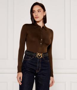 Боди Pinko Slim Fit, коричневый
