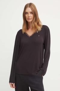 Длинный рукав пижамный Tommy Hilfiger, черный