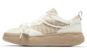 Кеды, скейтборд обувь женская низкая бежевый/коричневый 361°