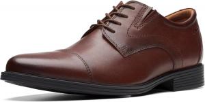 Мужские оксфорды Clarks Whiddon Cap, Mahogany Leather