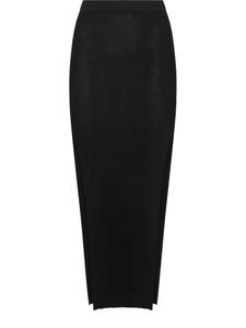 Юбка с разрезом Rick Owens, черный