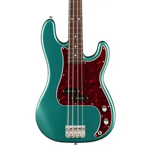Бас-гитара Fender American Professional Classic Precision, Faded Sherwood Green Metallic, гриф из розового дерева, с сумкой Deluxe