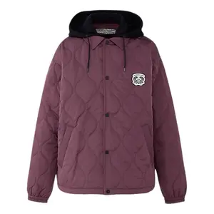 Куртка Onitsuka Tiger Quilted Jacket 'Burgundy Black'